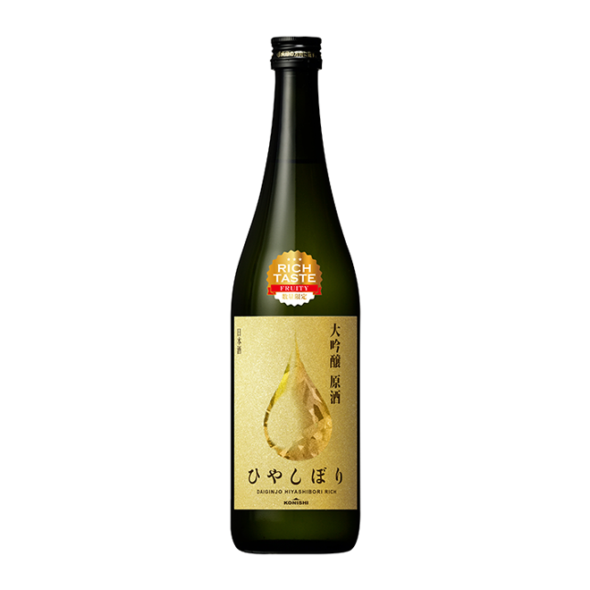 KONISHI 大吟醸ひやしぼり原酒 RICH720ML瓶詰